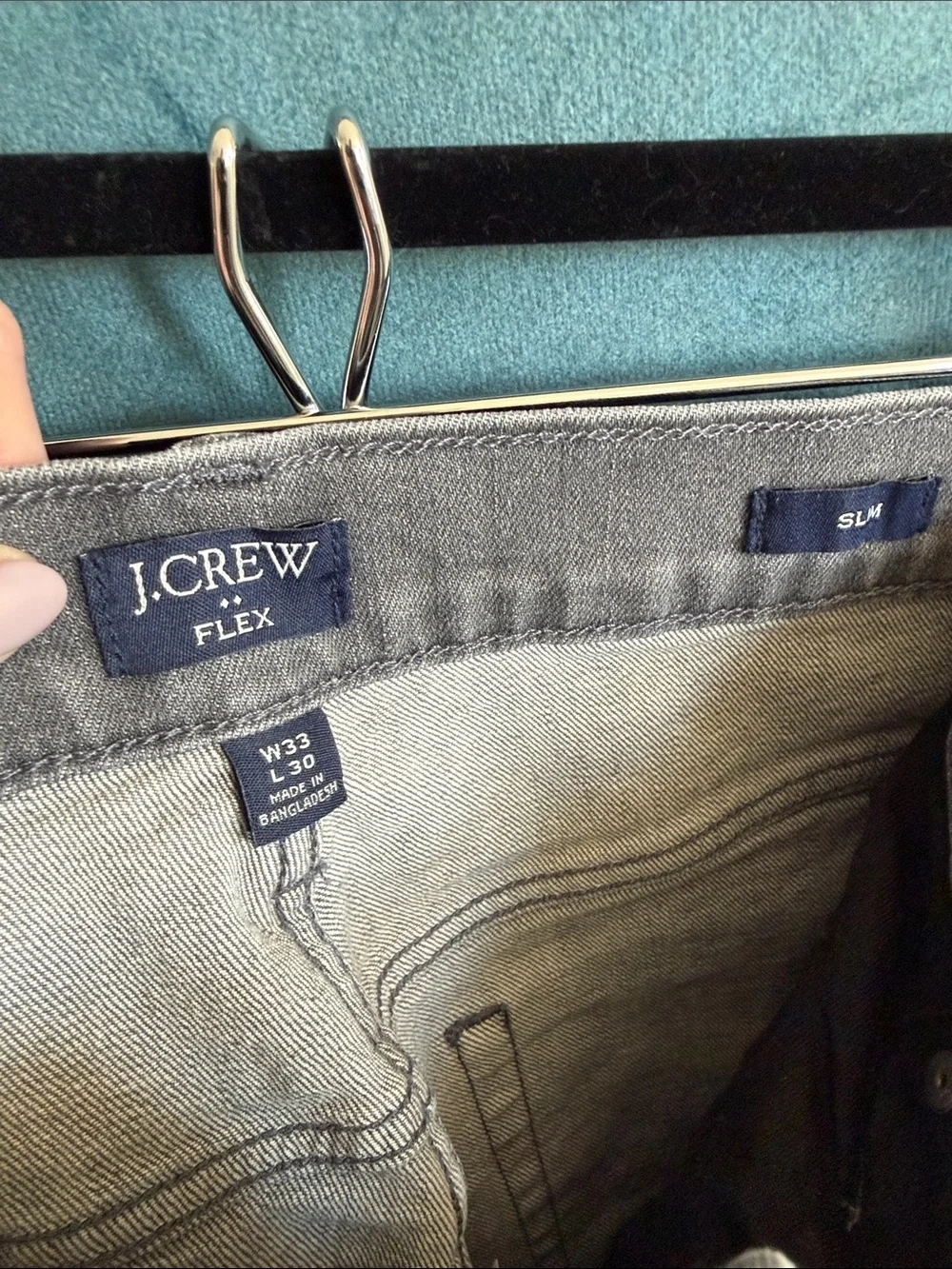 J. Crew Slim Men’s Washed Gray Jeans